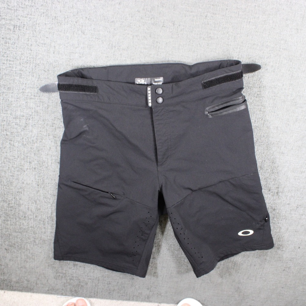 Oakley Mens Mountain Bike Shorts Black Regular Fit MTB Cycling Size Small S